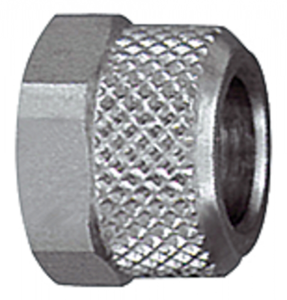 Überwurfmutter, M8x0,5, für Schlauch 6/4 mm, SW 9, MS vern.