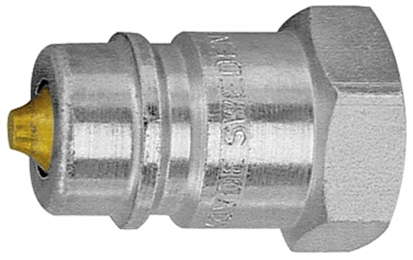 Stecknippel mit Druckeliminator, Serie A, NW 13, G 1/2 IG