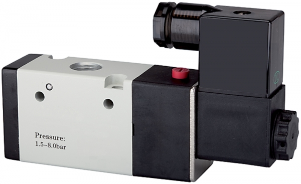 3/2-Wegeventil elektropn., monostabil, NC, G 1/8, 24VDC, 500l/min