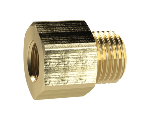 Reduziernippel lang, G 3/4 a., G 1 i., SW 36, Messing